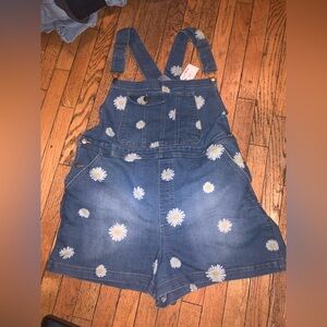 Vintage Tinseltown XXL Denim Flower Overalls